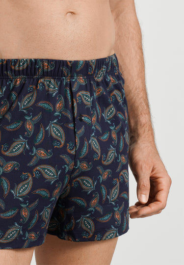 Fancy Jersey Cotton Knit Boxers | Floral Paisley Print 79400-2940